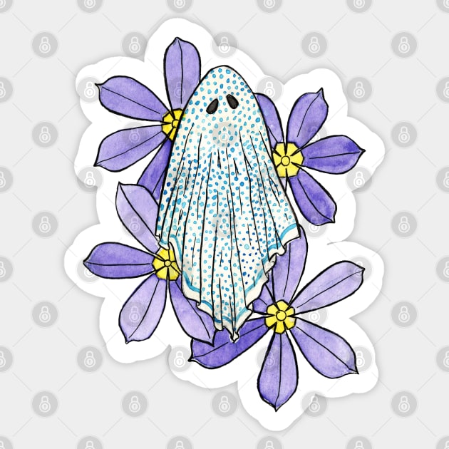 Sheet Ghost Sticker by Gwenpai